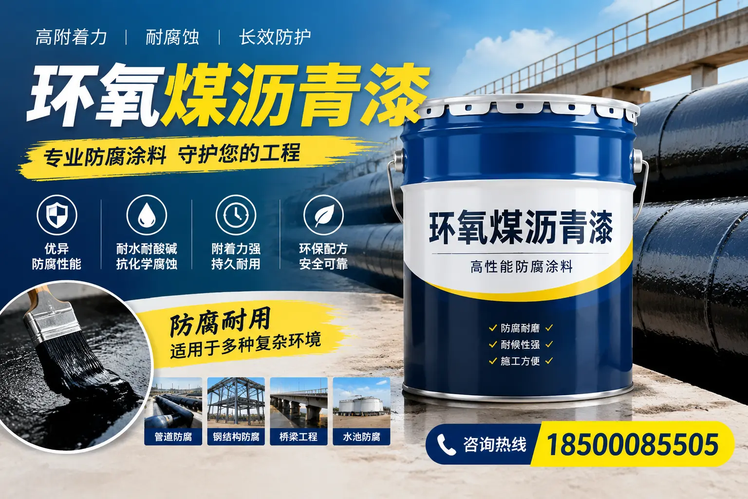 环氧煤沥青漆的施工注意事项，保定工人必读